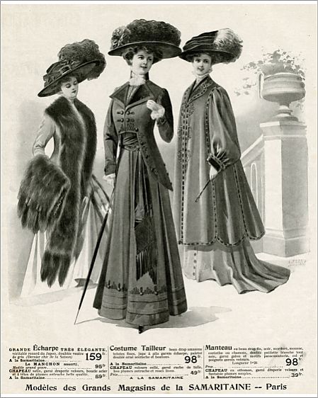 Advert for La Samaritaine women's clothing 1908