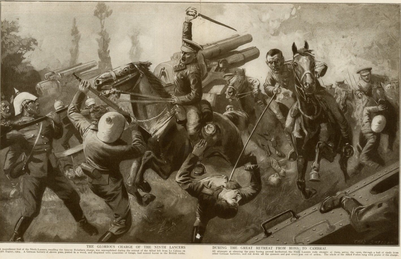 BATTLE Charge 9th Lancers LE CATEAU Cambrai