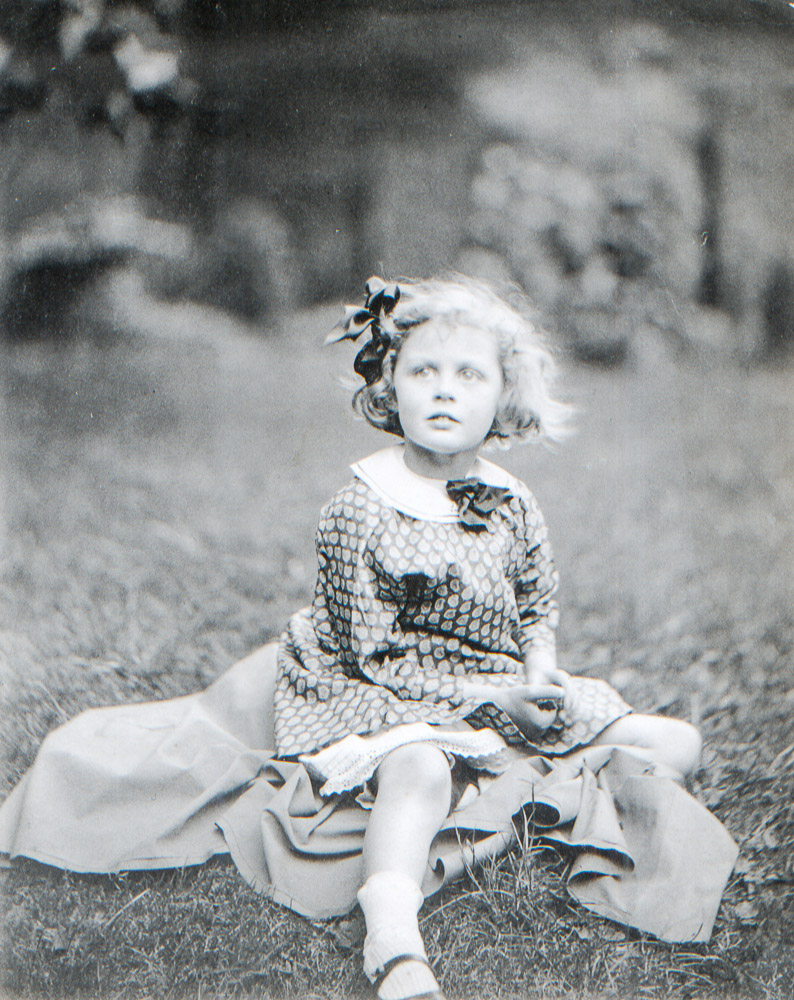 in the Ayrtons garden - Eva taken by ALan Baumer