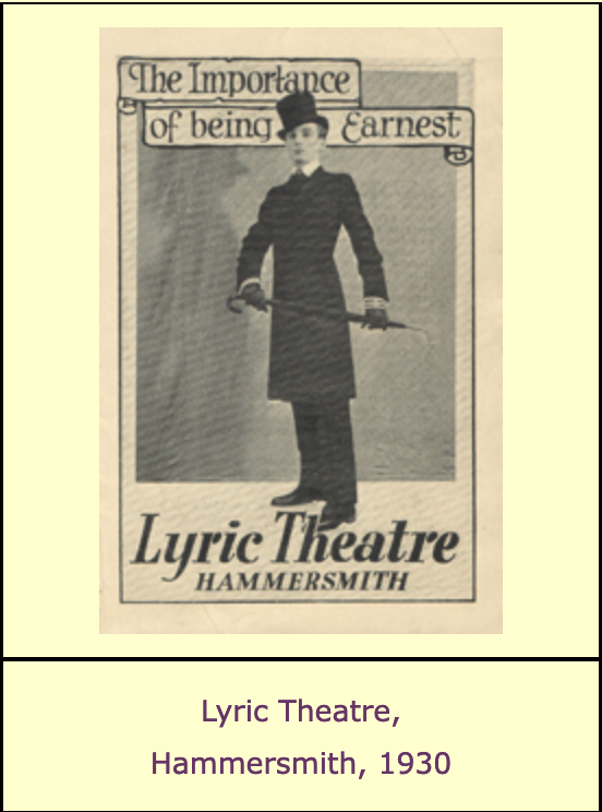 Importance of being Ernest