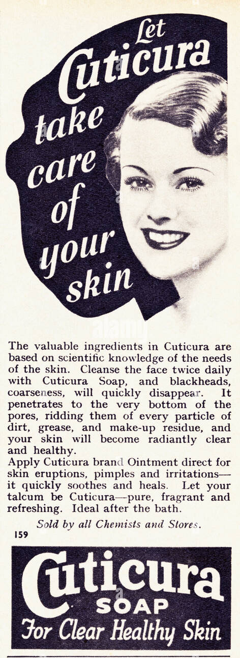 black-and-white-magazine-advert-for-cuticura-soap-circa-1939-BWT440